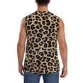 thumbnail image 4 of Uemuo Leopard Print-1 Pattern Men's Sleeveless T-Shirt,Muscle Athletic Tank Top, Moisture-wicking Quick-dry Breathable Classic Tee Top for Gym Run Outdoor Sports-Large, 4 of 8