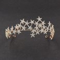 thumbnail image 2 of Zhuge Tiara de boda para novia, diadema de princesa, corona nupcial, joyería para el cabello con diamantes de imitación de cristal, decoración para novia, cumpleaños, graduación, boda (B), 2 of 4