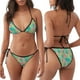 thumbnail image 3 of Balery Colorful Palm Leaves Pijama Estampado Bikini de Dos Piezas para Mujer - Conjunto de Bikini Ajustable Sexy y Cómodo para Playa, 3 of 6