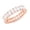 F446, variant on Faty-T 14K Gold Plated Eternity Ring for Women - Square-Cut Cubic Zirconia Rings - Stackable Love Wedding Band
