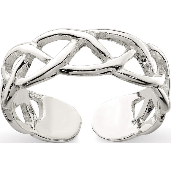 Sterling Silver Toe Ring Made In India qr1939