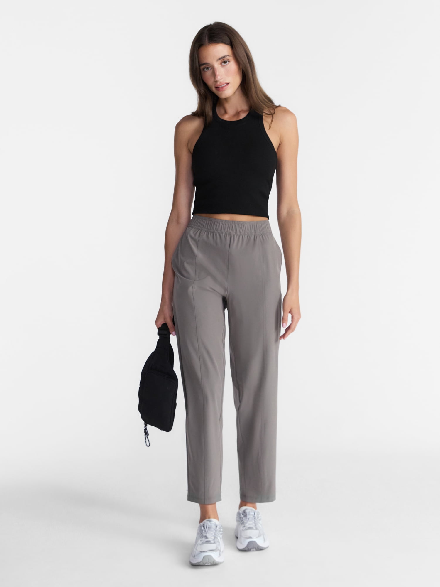 Avia Women's FeatherStretch Woven Tapered Pants, 27'' Inseam, Sizes XS-XXXL