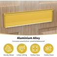 thumbnail image 3 of KOLAKO Mail Slot, Brass Letter Slot Internal External, Metal Letterbox Draught Excluder with Brush Suitable for UPVC Composite Wooden Doors, 11.5 inch , Gold, 3 of 7