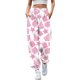 thumbnail image 1 of Pantalones holgados Gibobby de chándal largos y elásticos mujer diseño de árbol de Navidad rosa S, 1 of 3
