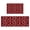 Red Black Buffalo Plaid, variant on Red Black Buffalo Plaid Snowflake Kitchen Rugs Set of 2, Anti Slip Christmas Holiday Runner Mat for Kitchen Floor