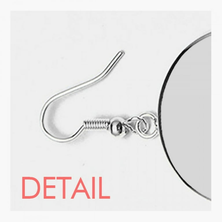 CELECTIGO 925 Sterling Silver Earring Hooks, 500-Pcs Ear Wire Fish Hooks  Hypoallergenic Earring Making Kit with Clear Silicone Earring Backs  Stoppers