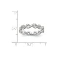 thumbnail image 6 of 14k White Gold Round Diamond Eternity Wedding Band Infinity Ring Size 7.5 - 0.85 Ct., 6 of 6