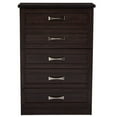 thumbnail image 3 of Hawthorne Collections 5 Drawer Wooden Chest in Dark Brown, 3 of 4