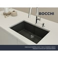 thumbnail image 4 of Bocchi 1634-0126 Campino Uno 27" Undermount Single Basin Granite Kitchen Sink - Black, 4 of 7