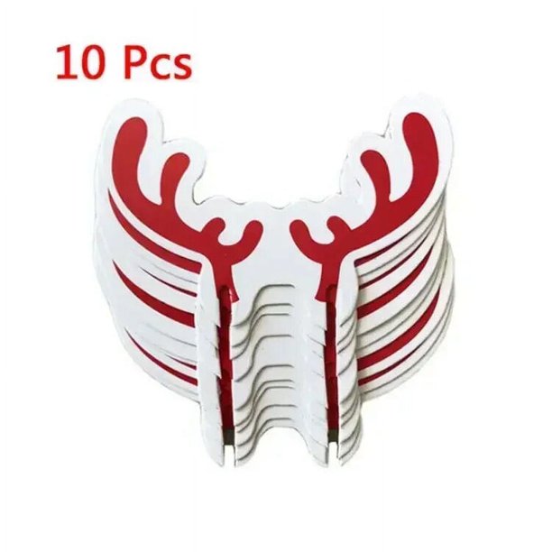 10/20/30 Uds Tarjeta de copa de Navidad sombrero de Papá Noel decoración de copa de vino adornos Navidad Noel regalo de Año Nuevo decoraciones navideñas