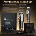 thumbnail image 5 of Hair Clippers for Men, Professional Cordless Barber Clippers and Trimmer with LED Display, Electric Hair Trimmer, Haircut Grooming Kit Fade, 13 Guide Combs, Gifts for Men Family, 5 of 9