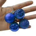 thumbnail image 3 of Wadada 24PCS Mini Blue Ornaments Christmas Balls Shatterproof Christmas Tree Ball Decorations 1.2" Plastic Glitter Decorative Hanging Balls for Xmas Tree Halloween Holiday Wedding Party Home Decor, 3 of 3