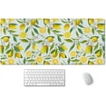 thumbnail image 1 of XXL Lemon Fruits Tree Leaf Gaming Mouse Pad - Large Big Mousepad, Laptop Computer Keyboard Mat, Non-Slip Base, Stitched Edge, Perfect for Gaming Office, 35.5x15.7 Inch, 1 of 6