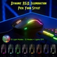 thumbnail image 5 of Memzuoix Gaming Mouse Wired with RGB Light, Computer Mouse Gaming, Adjustable DPI Up to 12800, Ergonomic, 6 Buttons（2Side Buttons）, Full Compatible, USB Wired Black Gamer Mouse with Light, 5 of 10
