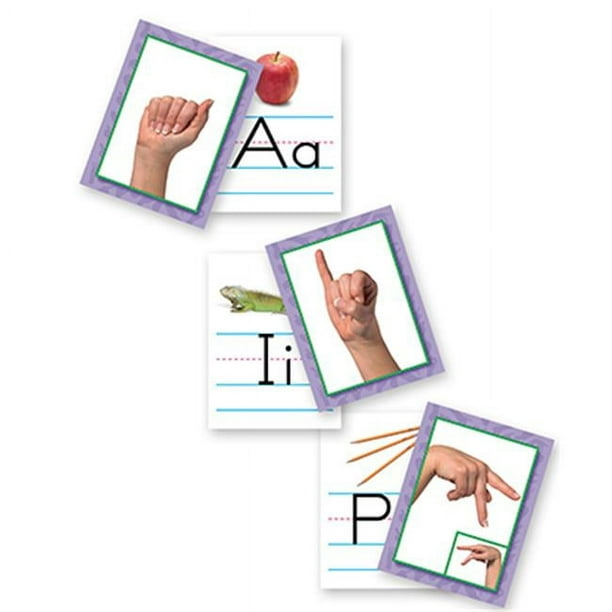 North Star Teacher Ressource Nst9082 Ressource Faisceaux Américains Cartes Alphabet en Langue des Signes