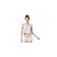 thumbnail image 1 of Aeropostale Mujeres Henley Pajama Dormir Tank Top, Gris, Grande, 1 of 3