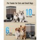 thumbnail image 4 of Automatic Cat Dog Feeder with 5G WiFi,Food Dispenser for 2 Cats Small Dogs, 20 Cups/5L Timed Dry Food Dispenser with APP Control ShopWise Round, 4 of 6