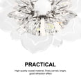 thumbnail image 1 of 9W Modern Crystal LED Ceiling Crystal Light 9W Bedroom Crystal Light Fixture Pendant Lamp Lighting Chandelier, 1 of 9