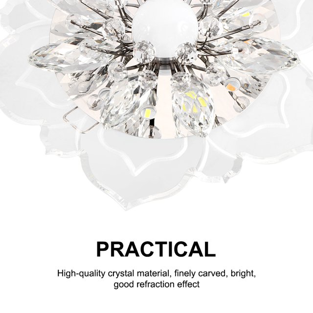 9W Modern Crystal LED Ceiling Crystal Light 9W Bedroom Crystal Light Fixture Pendant Lamp Lighting Chandelier