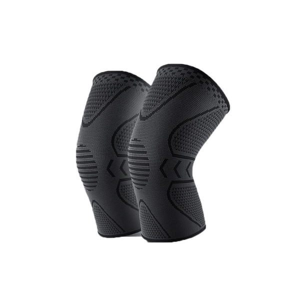 Manga De Compresión De La Rodilla Rodilleras Protectoras De Punto Antideslizantes Para Hombres Y Mujeres Rodillera Al Aire Libre Para Correr Baloncesto Levantamiento De Pesas Gimnasio Entrenamiento Guardurnaity OD014782-01