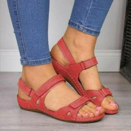 

Womens Wedge Sandals Sandals Women Fashion Comfortable Sandals Dressy Sandals Velcro Sandals Athletic Sandals for Women