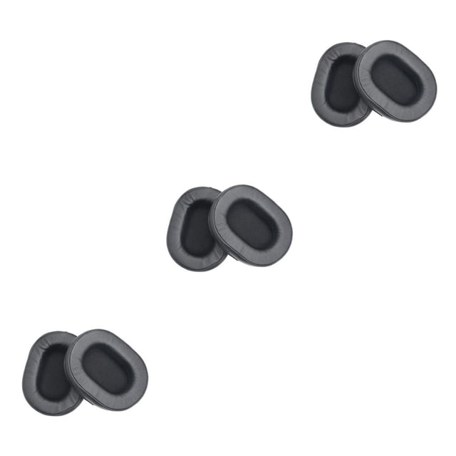 Cateissary Almohadillas para los oídos Cojines Accesorios de cancelación de ruido de cuero Reemplazo de la cubierta de las orejeras Ellipse para Type1 NO1