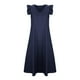 thumbnail image 4 of Vestido de Manga Larga, Moda de Desplazamiento Suelto Vestido Largo de Manga Corta de Denim para el Vestido Casual de Verano de Primavera, Vestido Corto de Verano, 4 of 6