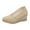 Beige Espadrille Wedge Shoes, variant on Women's Espadrille Wedge Shoes Platform Canvas Slip On Shoes Comfortable Breathable Low Heel Wedge Sandals Beige 37