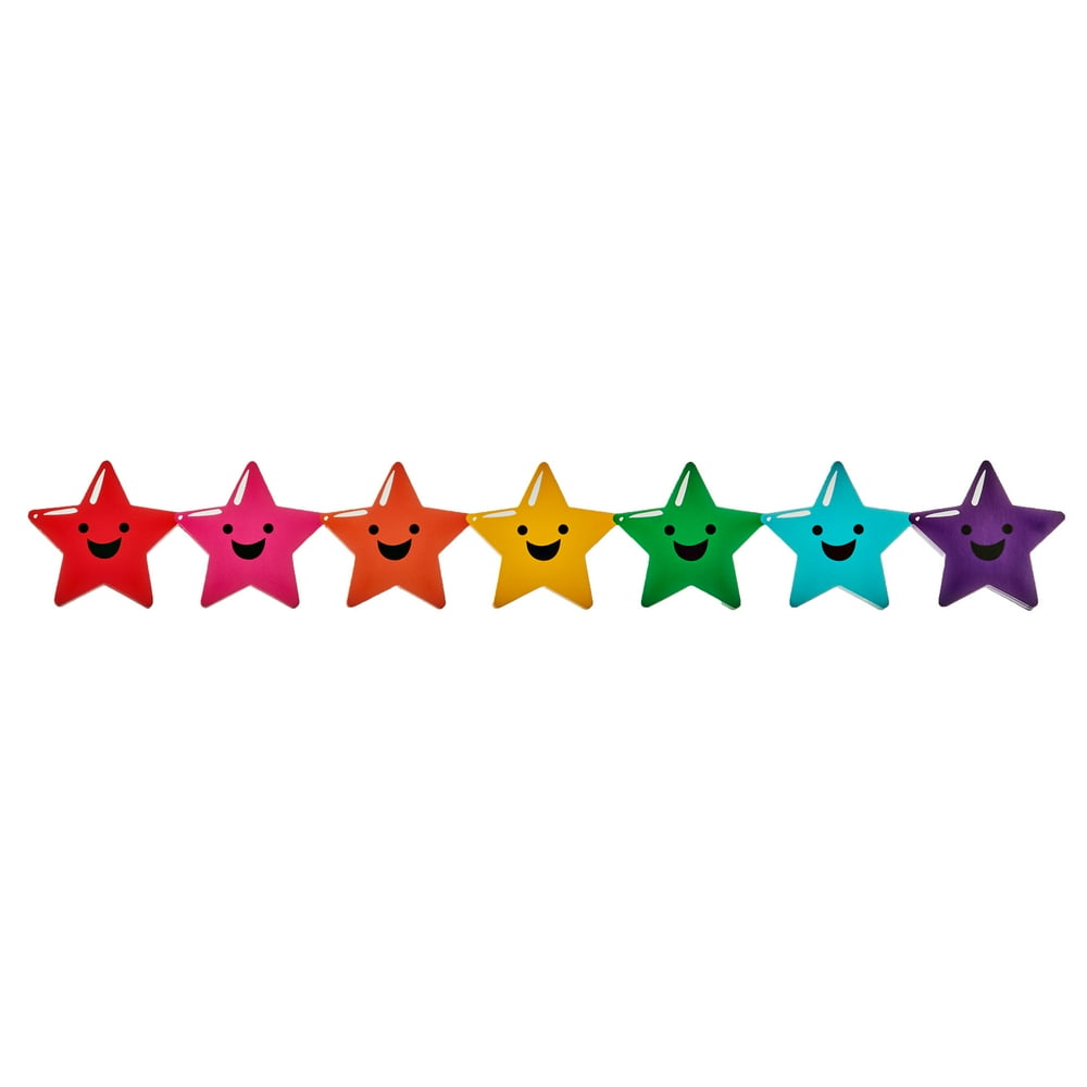 Pen + Gear Classroom Decor Bulletin Board Border, Stars, 14 Pieces