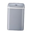 thumbnail image 2 of Contenedor de basura eléctrico sellado con tapa 3 modos impermeable basura automática Gris 15L Sunnimix Cesto de basura, 2 of 8