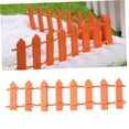 thumbnail image 3 of OULII 1Pack Mini Fence Decoration Wood Orange for Guesthouse Decorations, 3 of 8