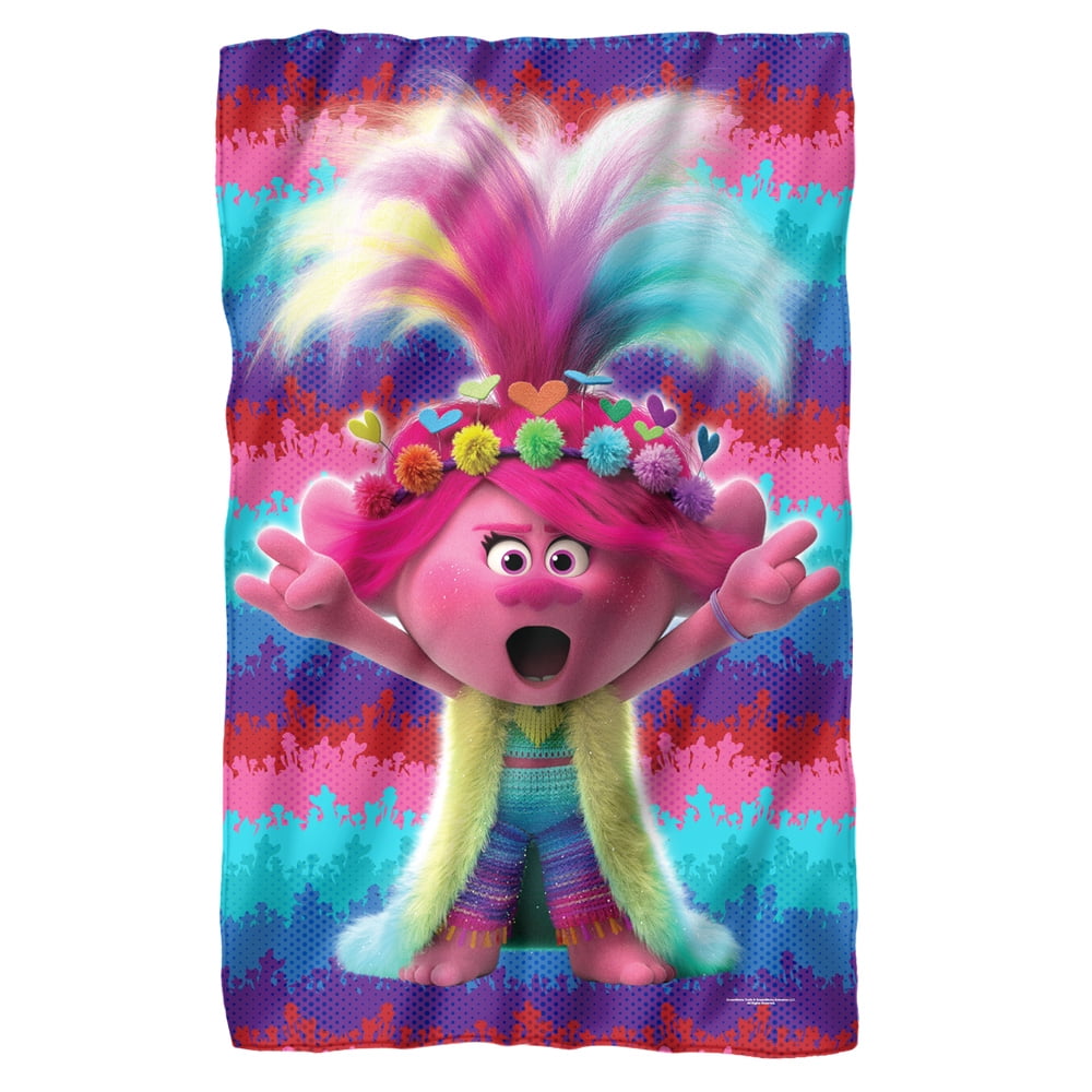 Trolls Music Rules Fleece Blanket 36' x 58'