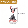 thumbnail image 4 of Indestructible Dog toys,Squeaky Chew Toy Durable Plush Dog Toys for Aggressive Chewers,Chew-resistant, for Small Medium Large Dogs Puppy Teething Toys 10.04" A, 4 of 8