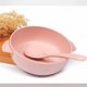 thumbnail image 1 of Bol de Trigo para Niños con Cuchara - Herramienta de Alimentación de Bebés Rosa, 1 of 1