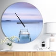 thumbnail image 2 of DesignArt Bright Purple Sky Large Wall Clock, 2 of 2