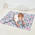 thumbnail image 2 of Pioneer Flower Floral Print Pattern Blanket,Comfortable Soft Lamb Wool Throw Blanket,All Season,Warm Lightweight Blankets for Sofa Bed Couch Living Room Chair,30"x40", 2 of 4