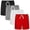 Black,White,Dark Grey,Red, variant on Resinta 4 Pack Toddler Boy Cotton Shorts Boys Casual Shorts Pull-on Shorts Soft Baby Boy Shorts for Summer