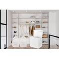 thumbnail image 5 of Cesto para ropa sucia Simple Houseware doble con tapa, color blanco, 5 of 5