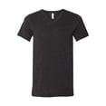 thumbnail image 1 of Bella Canvas Mens Jersey V-Neck Tee, 2XL, Black Heather, 1 of 3