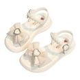 thumbnail image 3 of Xijirk Girls Sandals Thick Soled Comfortable Soft Soled Princess Love Butterfly Sandals,Size 1.5, 3 of 8