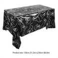 thumbnail image 2 of Kajiali Halloween Pumpkin Table Cloth Spider Web Cobweb Cover Black Party Decoration, 2 of 11