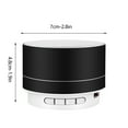thumbnail image 3 of Fall Saving Liweisiy Metal Bluetooth Audio Phone Computer Mini Speaker Led Memory Card Luminous Mini Audio Black One Size, 3 of 3