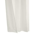 thumbnail image 5 of Loft Living Mitchel Light Filtering Raw Silk Dual Header(Back Tab/Rod Pocket) Single Curtain Panel 54" x 84" in White, 5 of 5