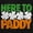 White, variant on St Patricks Day Here to Paddy Pun Plus Size Crewneck Graphic Tee Shirt Brisco Brands 2X