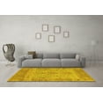 thumbnail image 3 of Ahgly Company Machine Washable Indoor Rectangle Oriental Yellow Traditional Area Rugs, 5' x 8', 3 of 4