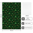 thumbnail image 2 of 2 Pcs Funny Kitchen Towels,Dark Green Christmas Tree and Star Pattern Microfiber Dish Towels,Kitchen Tea Towels,Kitchen Towel Set (18" X 26"), 2 of 7