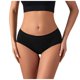 thumbnail image 1 of Ropa interior femenina de algodón sin costuras y cintura baja: transpirable, de color liso, braguitas triangulares, 1 of 4