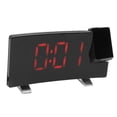 thumbnail image 1 of Electronic Projection Alarm Clock, ABS Black Body Radio Projection Alarm Clock  for Bedroom White Letters,Blue Letters,Green Letters,Red Letters, 1 of 7