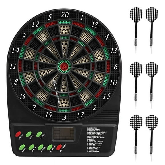Electronic Dartboard -Game Set Automatic Scoring -Plate Board Sound Prompt Office Family Toys