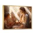 thumbnail image 2 of Designart "Folk Religion Miracles Beauty " Spiritual Floater Framed Canvas Art Print, 2 of 7
